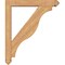Ekena Millwork Funston Arts and Crafts Smooth Bracket w/ Offset Brace, Western Red Cedar, 5 1/2"W x 32"D x 38"H BKT0604X32X38FST03SWR - alternate 3